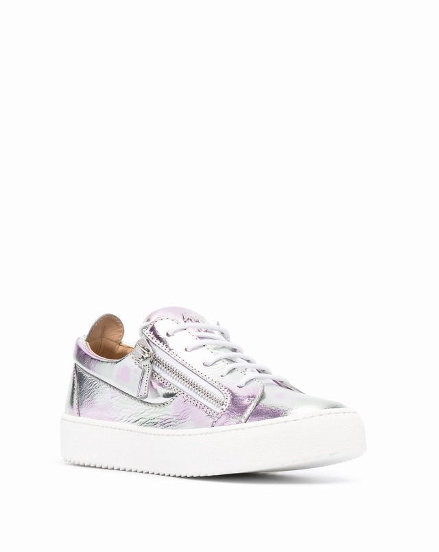 Giuseppe Zanotti metallic leather low-top sneakers