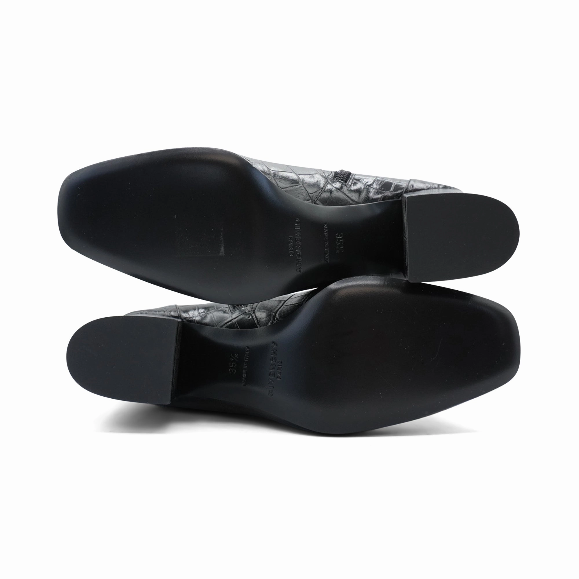 Givenchy Croc Embossed Boots - Women's 35.5