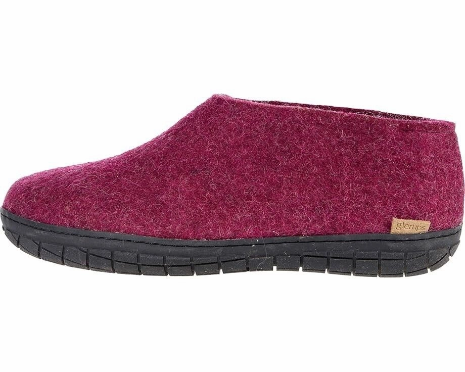 Glerups AR-07-02 Unisex M5/W6 Purple Wool Felt Slip-On Comfort Shoes KHD732