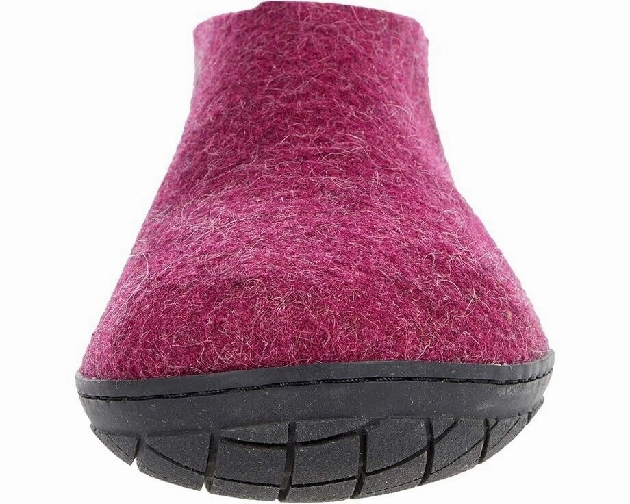 Glerups AR-07-02 Unisex M5/W6 Purple Wool Felt Slip-On Comfort Shoes KHD732