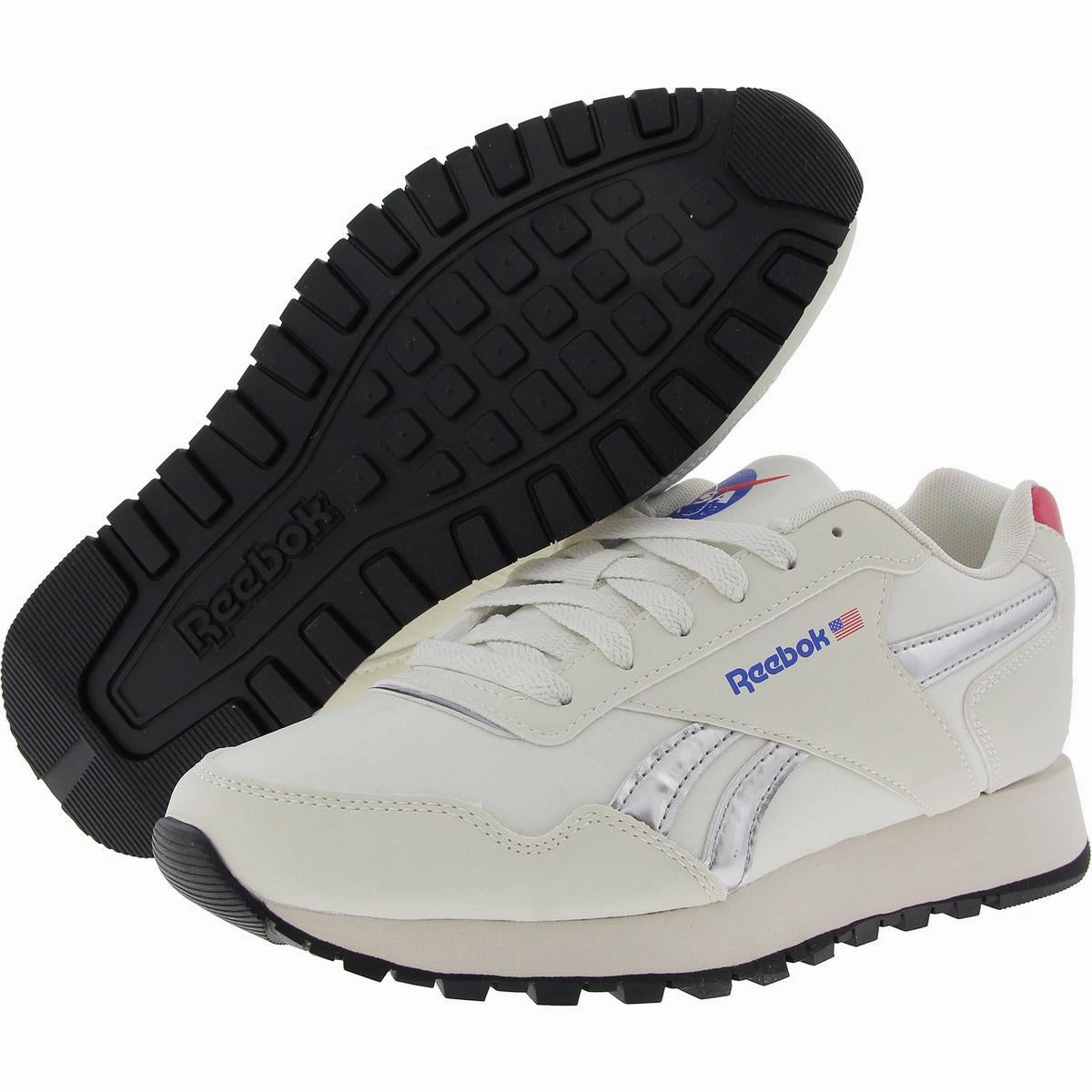 Glide Mens Lace-Up Faux Leather Running & Training Shoes