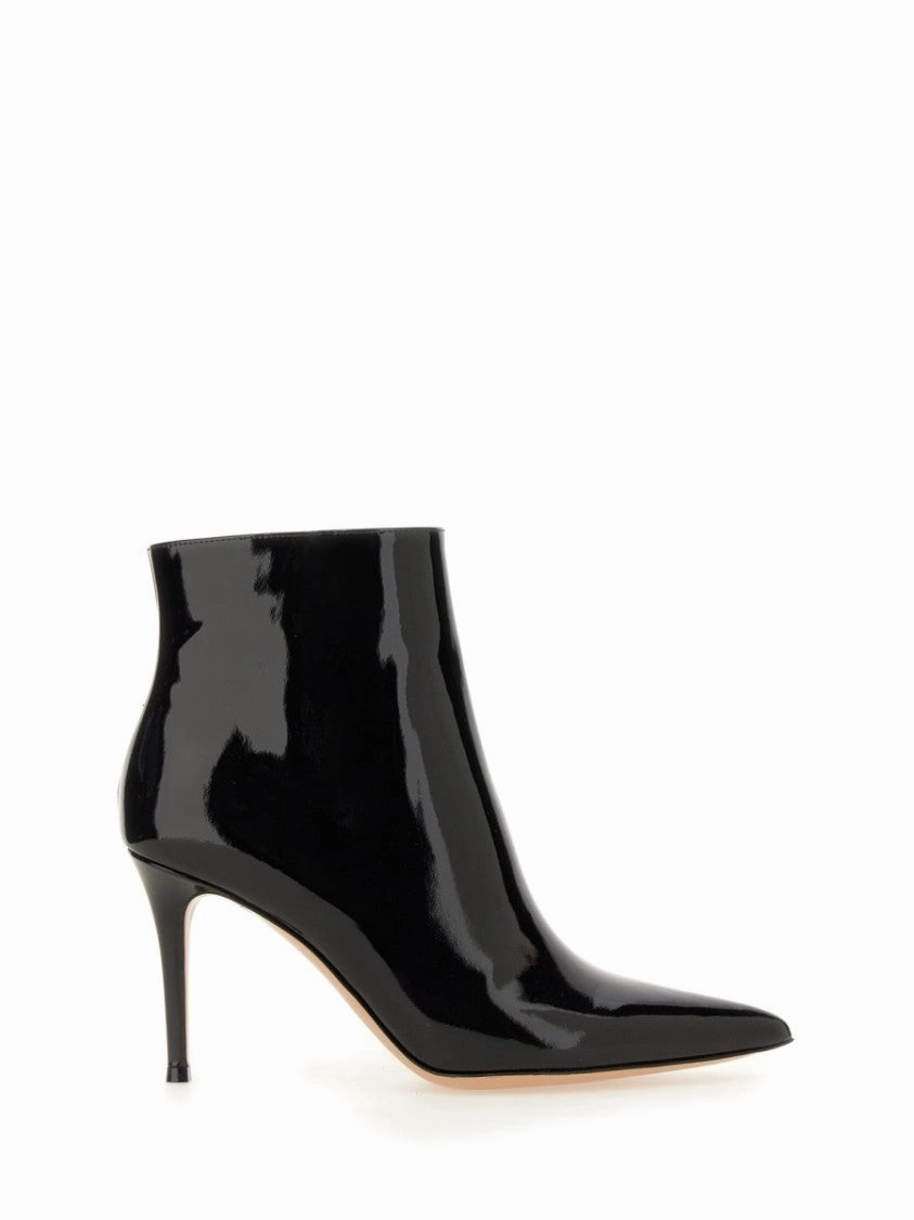 Glossy Patent Leather Ankle Boots Discount Stylish Womens Boots