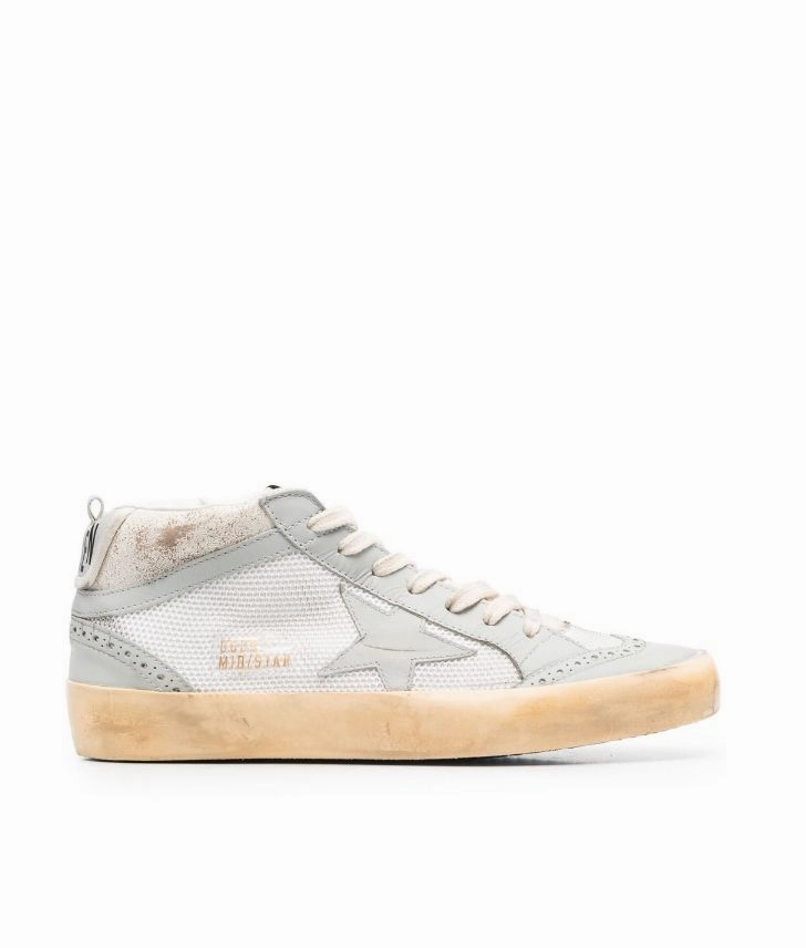 Golden Goose Mid Star lace-up sneakers Womens Shoes cheap promo
