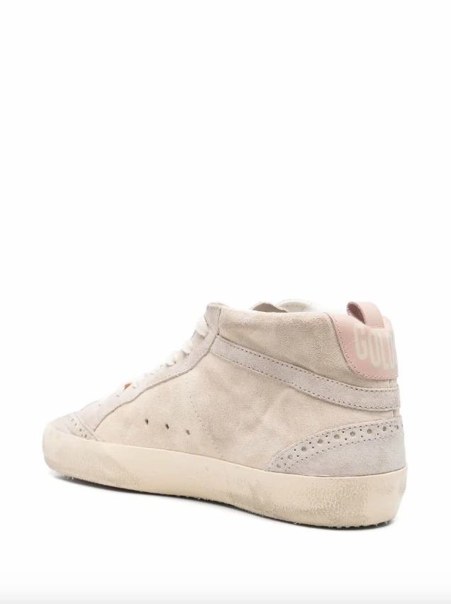 Golden Goose Mid Star suede upper leather sneakers