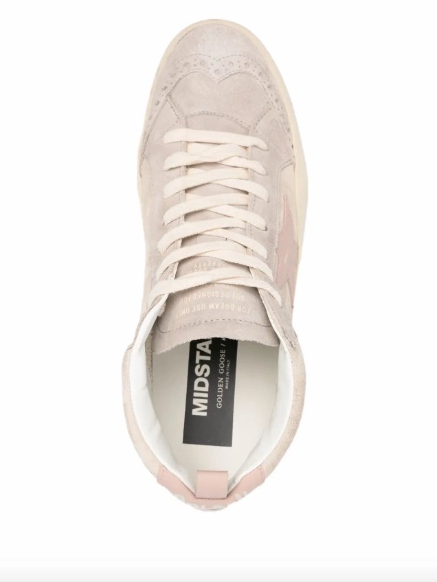 Golden Goose Mid Star suede upper leather sneakers