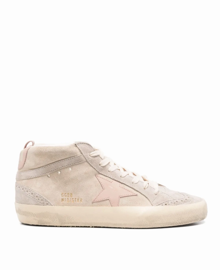 Golden Goose Mid Star suede upper leather sneakers Womens Shoes cheap promo