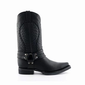 Grinders Mens Black Leather Cowboy Boot-Galveston Mens Chukka Boots outlet deals