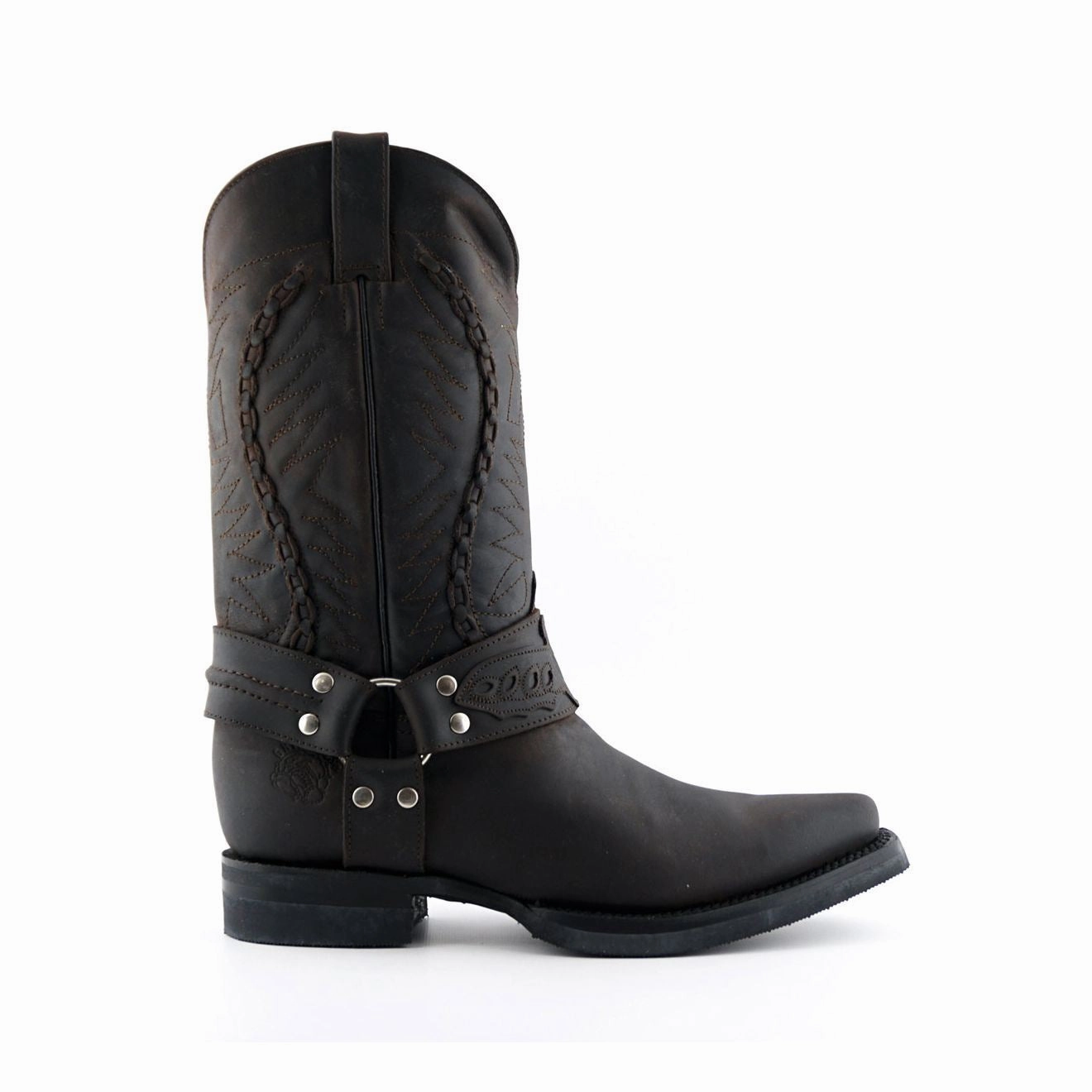 Grinders Mens Brown Leather Cowboy Boot-Galveston Mens Chukka Boots outlet deals