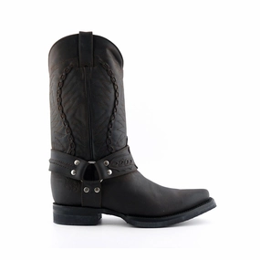 Grinders Mens Brown Leather Cowboy Boot-Galveston Mens Chukka Boots outlet deals