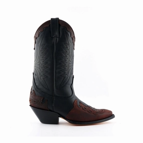 Grinders Unisex Black/Burgundy Leather Cowboy Boots-Arizona Mens Chukka Boots outlet deals