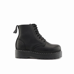 Grinders Unisex Black Leather Ankle Casual Lace Up Boots - Chalie ACS Mens Chukka Boots outlet deals