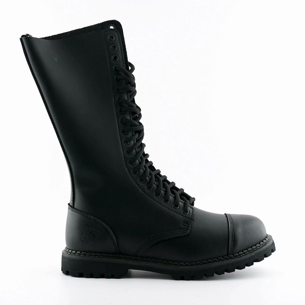 Grinders Unisex Black Punk Military Boots-King CS Mens Chukka Boots outlet deals