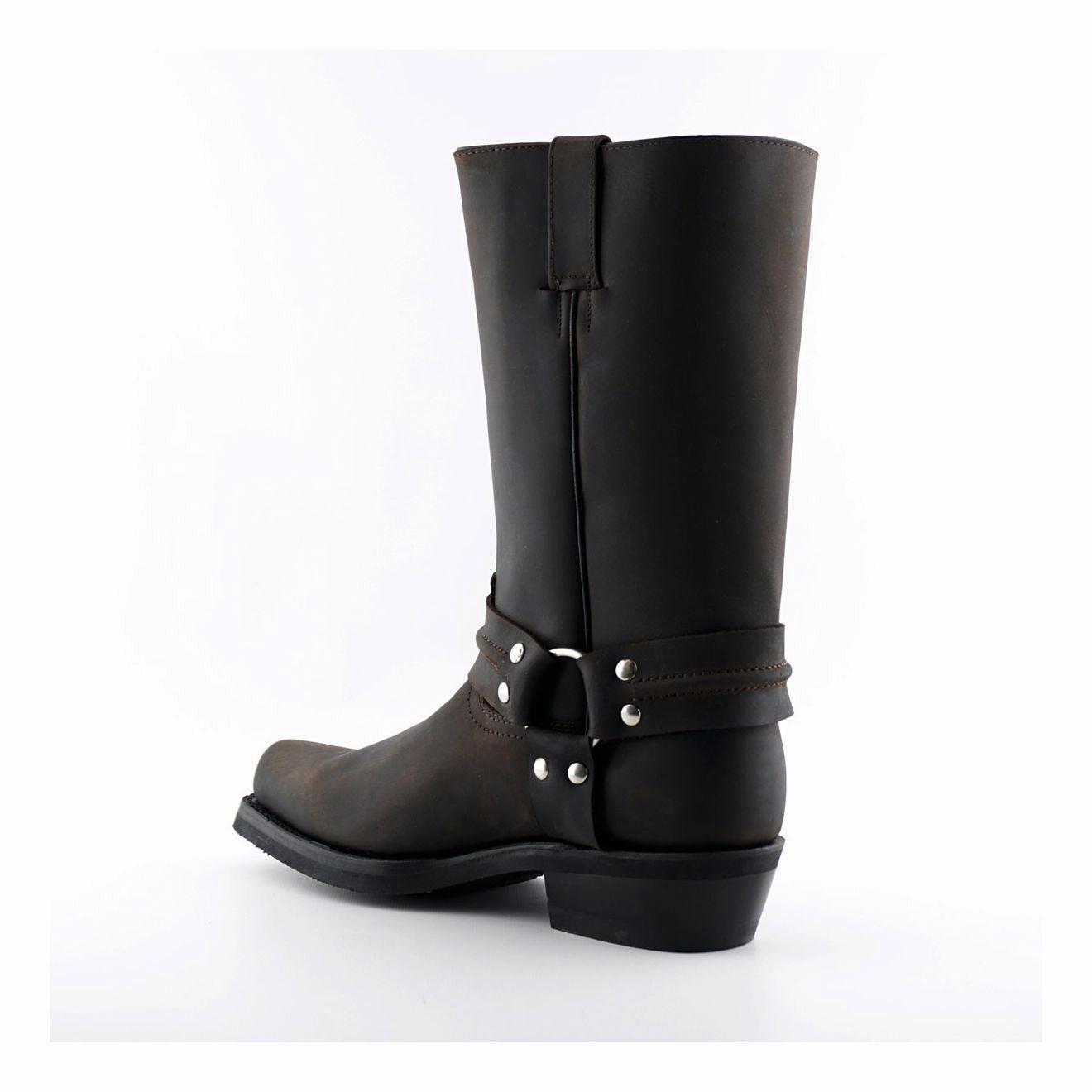 Grinders Unisex Brown Western High Leather Boots- Renegade Hi