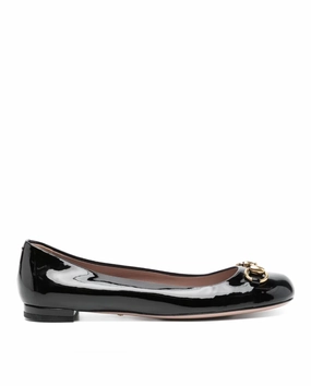 Gucci Black horsebit ballerina shoes Womens Shoes cheap promo