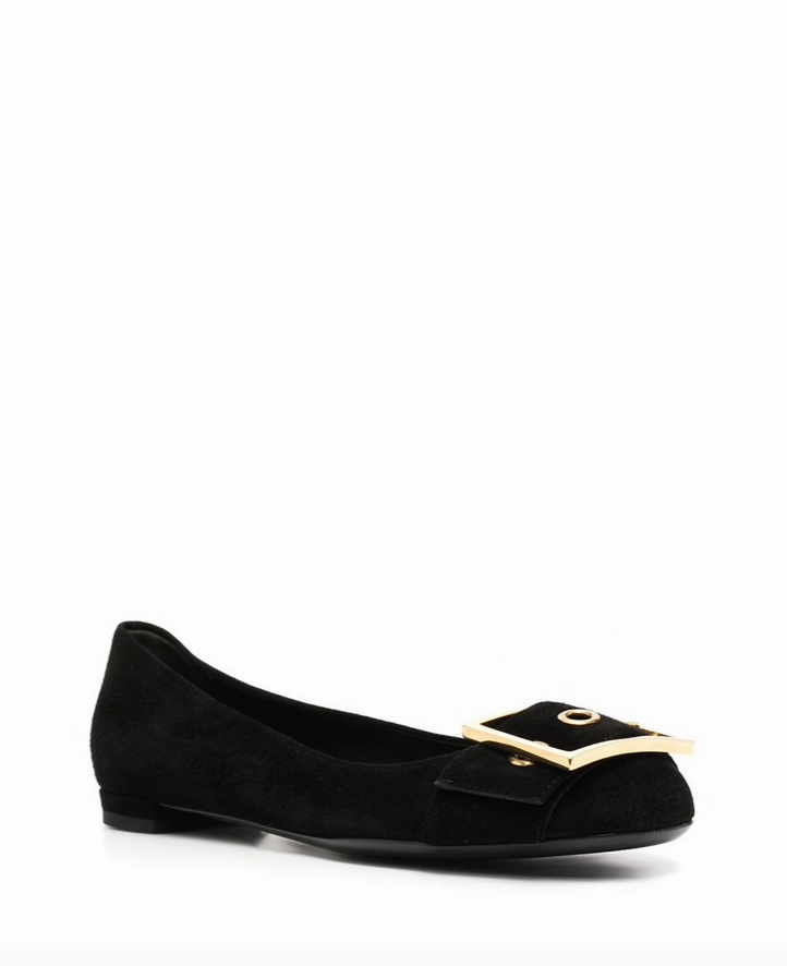 Gucci buckle ballet flats