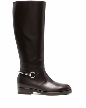 Gucci buckle-detail knee-length boots Womens Shoes cheap promo