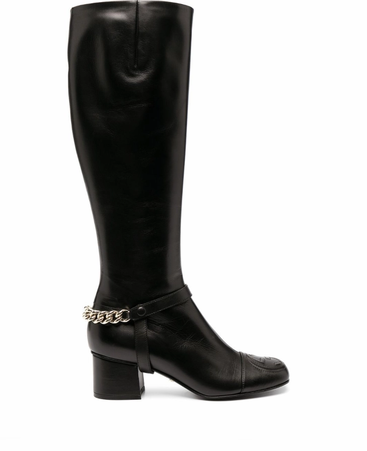 Gucci chain-detail knee-length boots Womens Shoes cheap promo