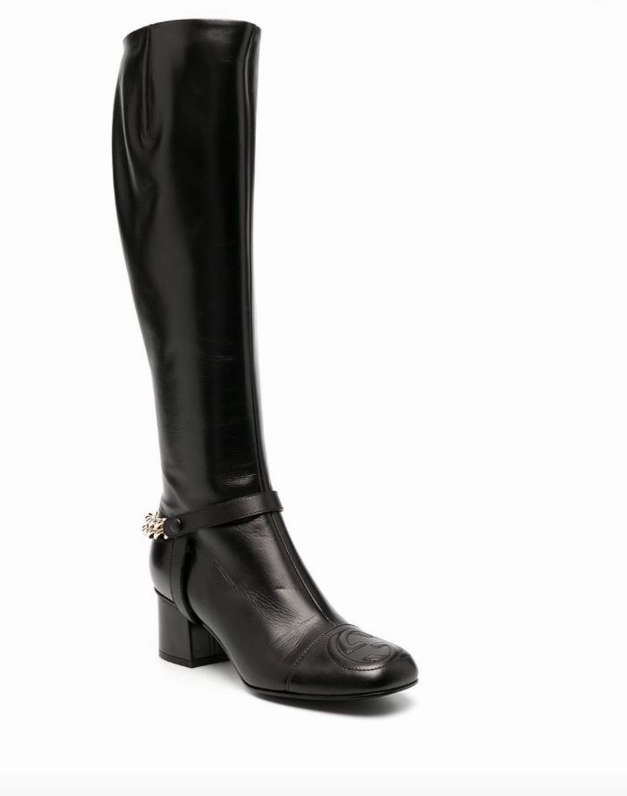 Gucci chain-detail knee-length boots
