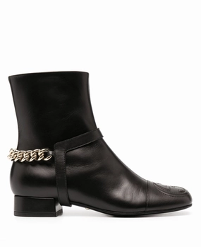 Gucci chain-trim leather ankle boots Womens Shoes cheap promo