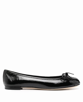 Gucci high-shine bow ballerina shoes Womens Shoes cheap promo