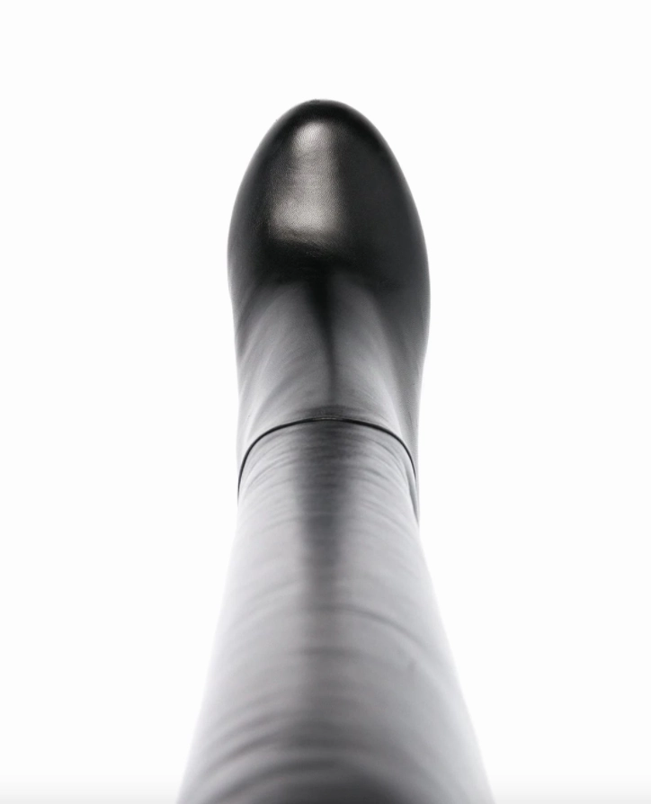 Gucci polished-finish high-heel boots