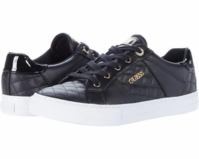 Guess Loven GWLOVEN-978 Sneakers Women's 7.5 Black Leather Quilted Shoes ZPO2441 Athletic Shoes for Women discount