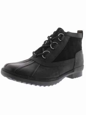 Heather Womens Suede Leather Ankle Boots Womens Winter Boots promo deal