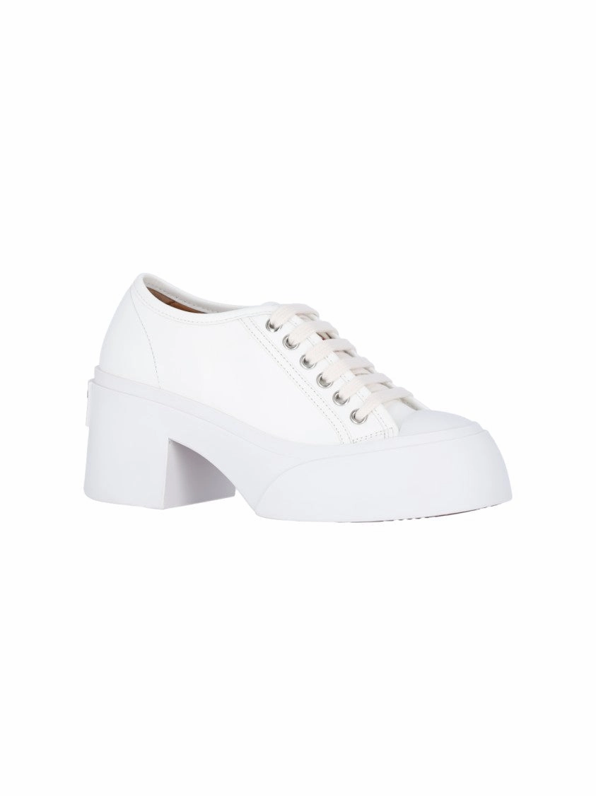 Heel Sneakers"  White