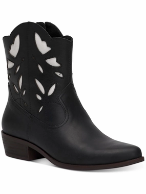 Herzie Womens Faux Leather Farming Cowboy, Western Boots Womens Dress Boots for less