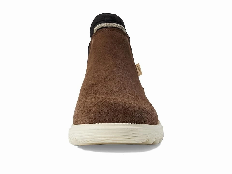 Hey Dude Branson Boots Womens US 7 Brown Suede Round Toe Slip On Chelsea KHD2347