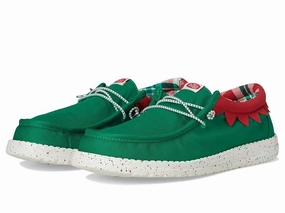 Hey Dude Holiday Elf 42689-3XX Mens US 13 Green Red Slip On Casual Shoes ZPO2753 Mens Sneakers & Athletic Shoes outlet