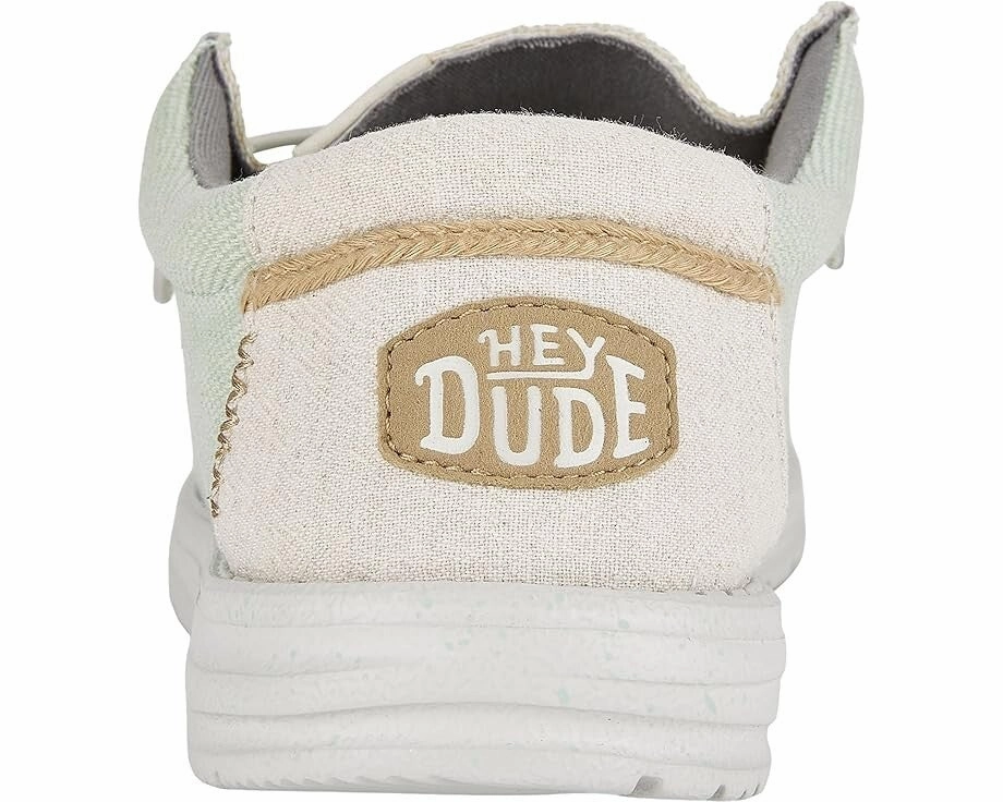 Hey Dude Wally Coastline Jute 40952-1KA Men's 7 Stone White Casual Shoes ZOGG167