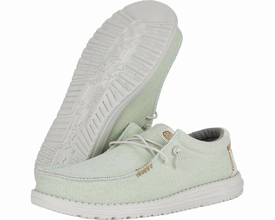 Hey Dude Wally Coastline Jute 40952-1KA Men's 7 Stone White Casual Shoes ZOGG167