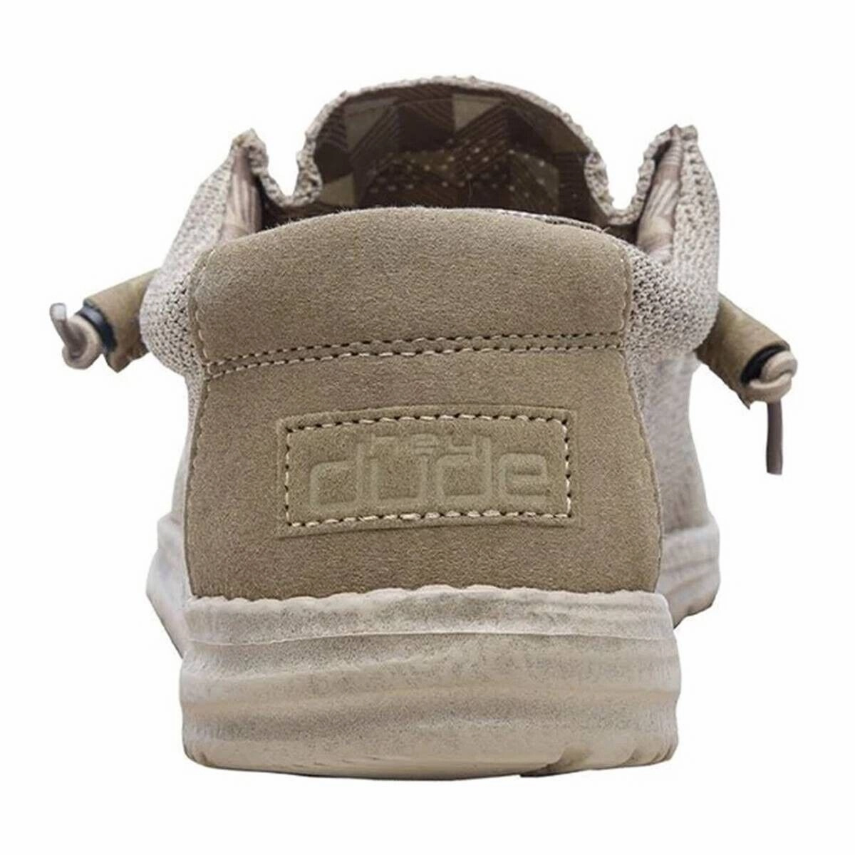 Hey Dude Wally Sox 40019-205 Men's 8 Beige Moc Toe Slip-On Casual Shoes RHS2547 (Beige,8)