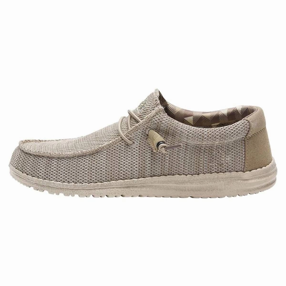 Hey Dude Wally Sox 40019-205 Men's 8 Beige Moc Toe Slip-On Casual Shoes RHS2547 (Beige,8)