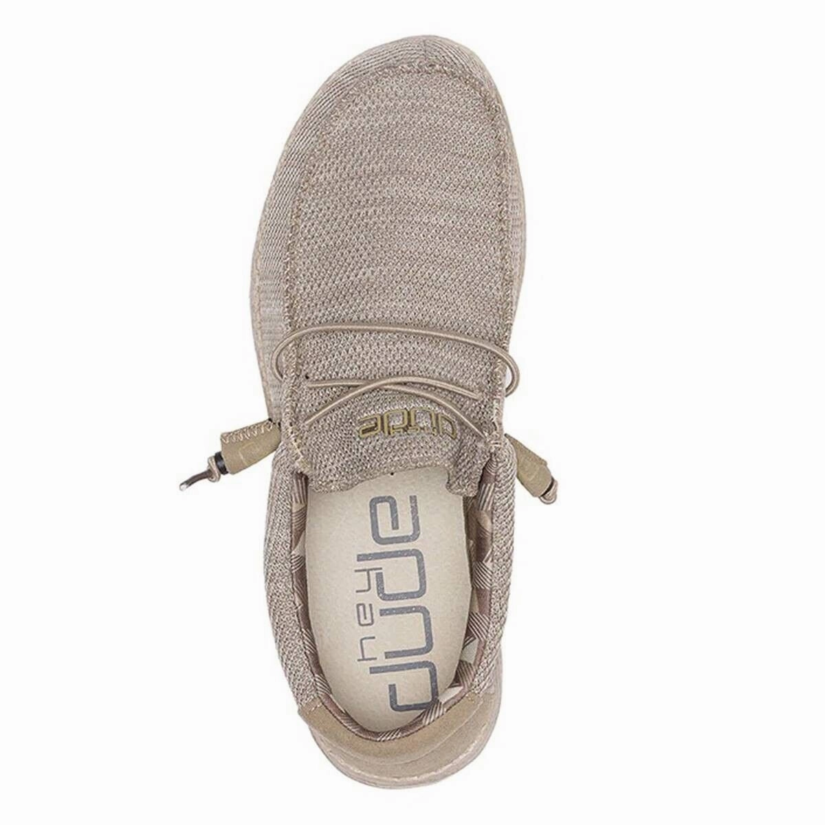 Hey Dude Wally Sox 40019-205 Men's 8 Beige Moc Toe Slip-On Casual Shoes RHS2547 (Beige,8)