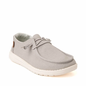 Hey Dude Wendy Women's US 6 Light Gray Canvas Slip-On Comfort Shoes TF4240 Athletic Shoes for Women discount