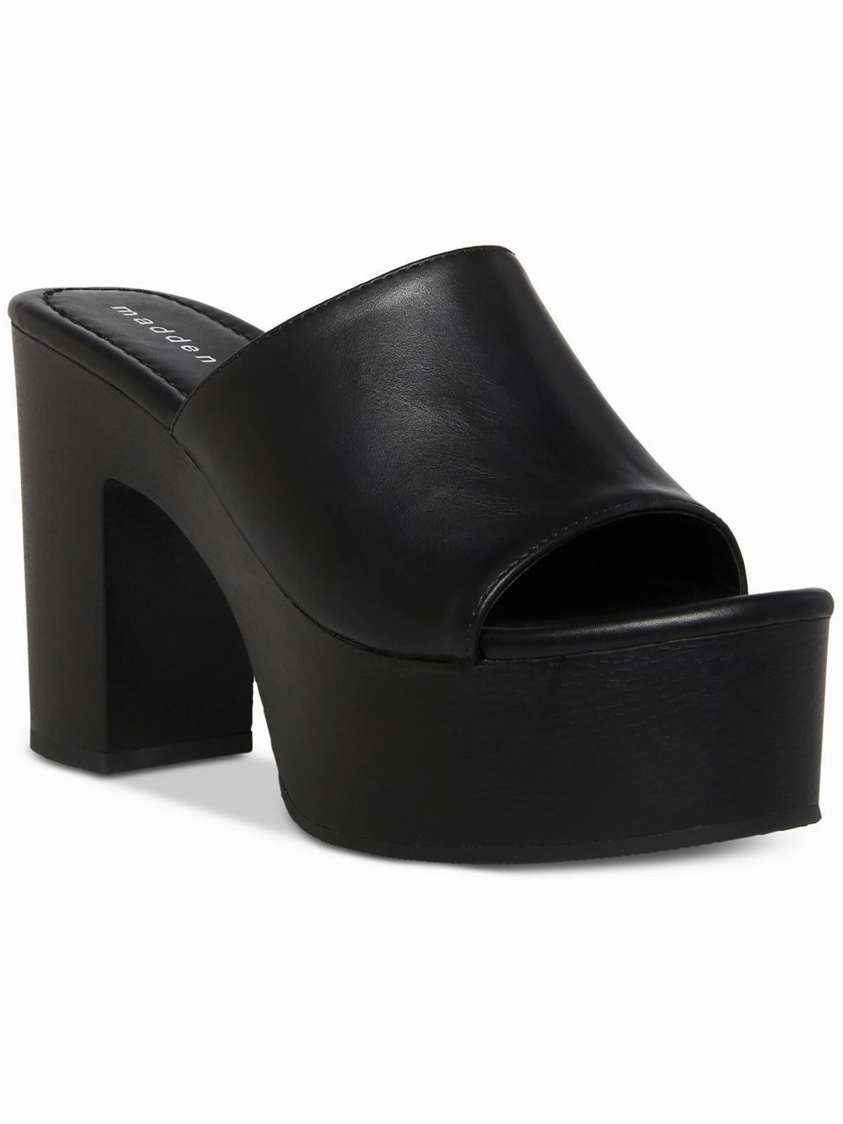 Hill Womens Slip On Open Toe Platform Sandals