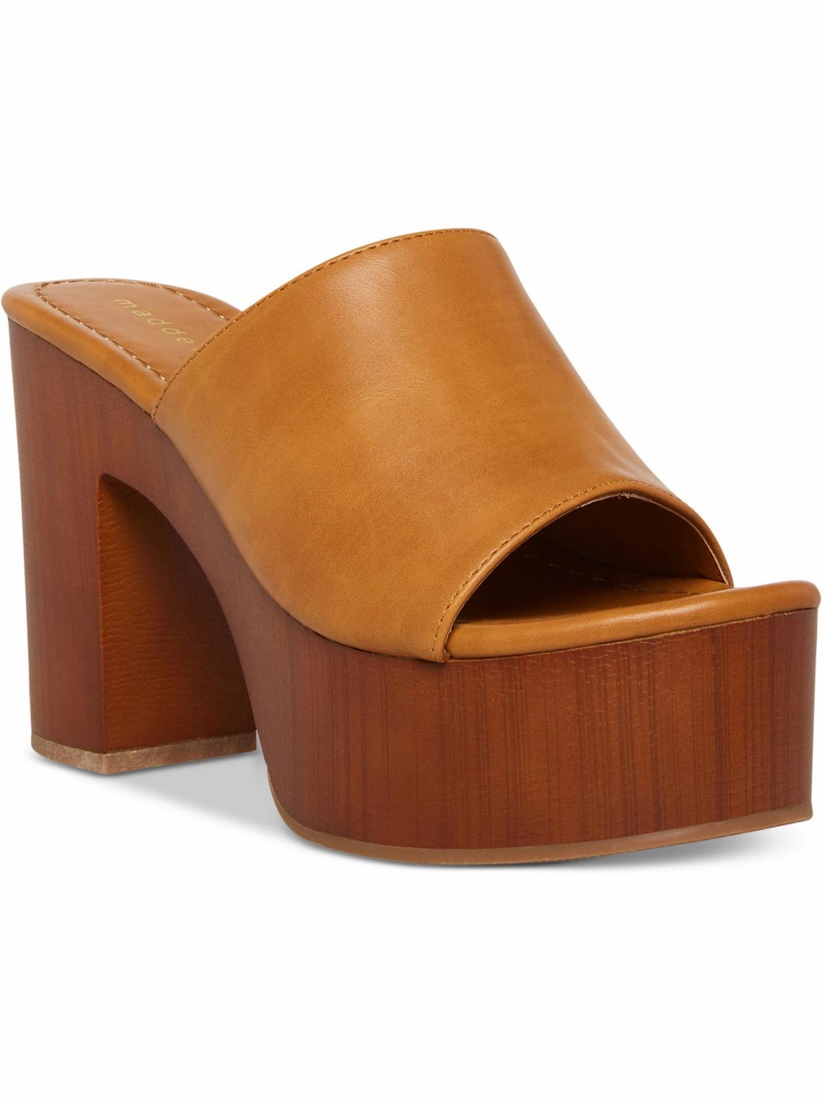 Hill Womens Slip On Open Toe Platform Sandals