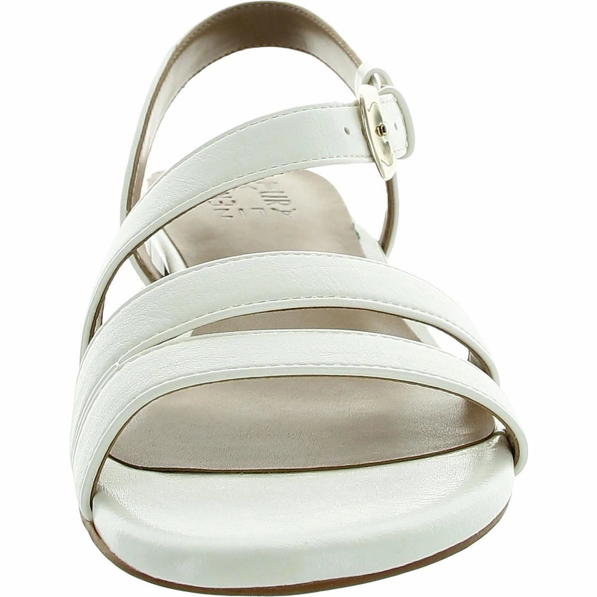 Hilma Womens Faux Leather Adjustable Slingback Sandals