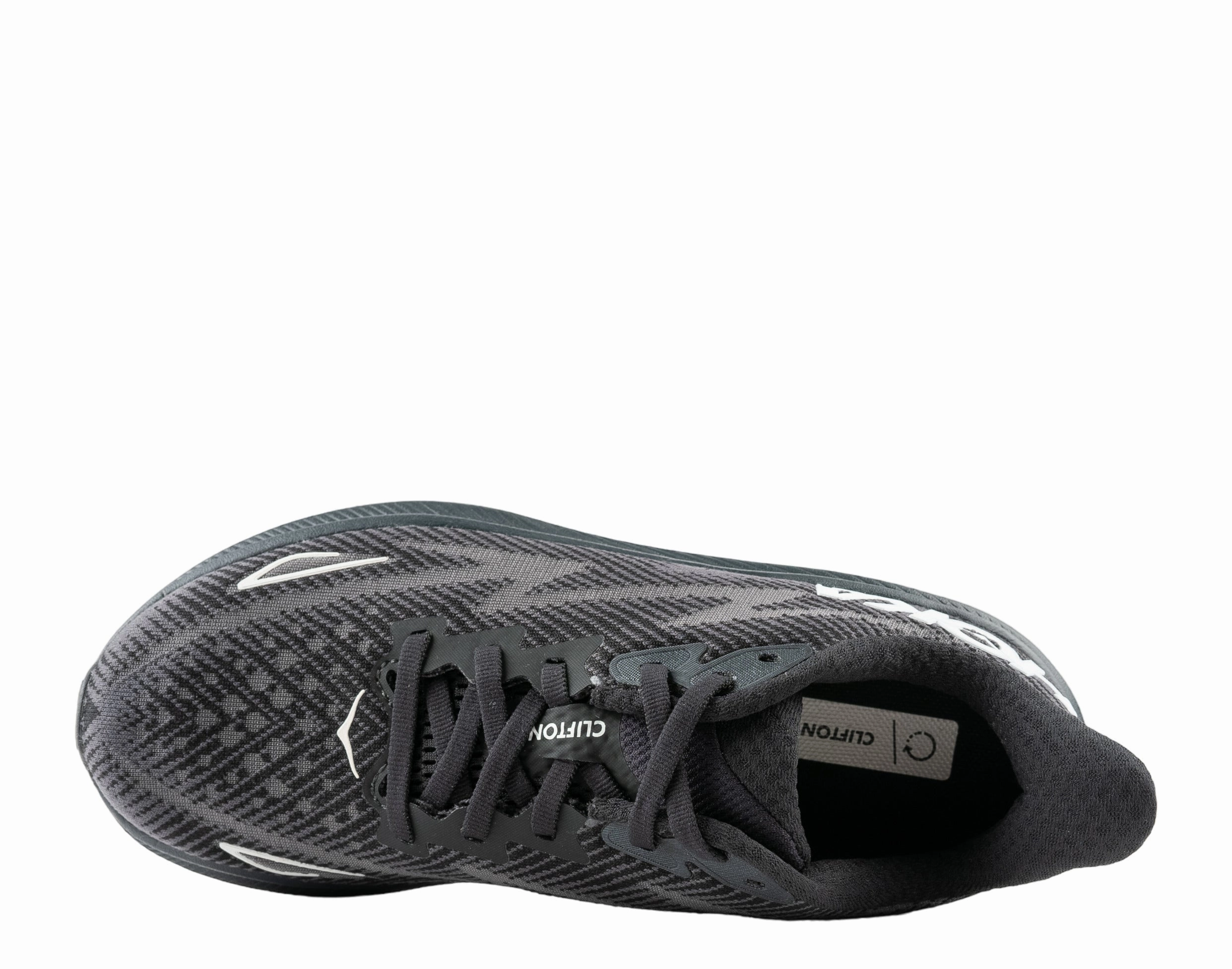 Hoka Clifton 9 Black/White Women's Running Shoes 1127896-BWHT