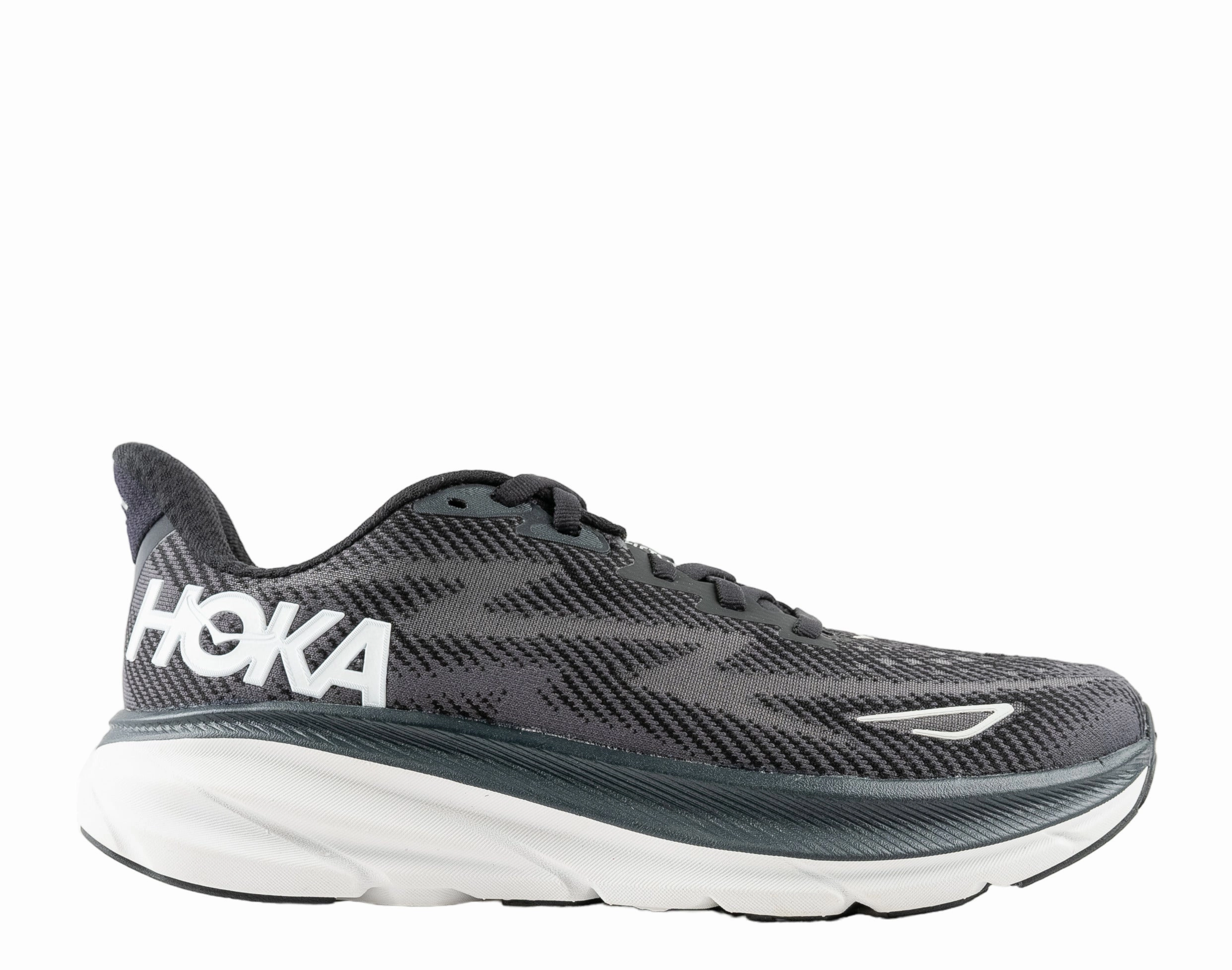 Hoka Clifton 9 Black/White Women's Running Shoes 1127896-BWHT