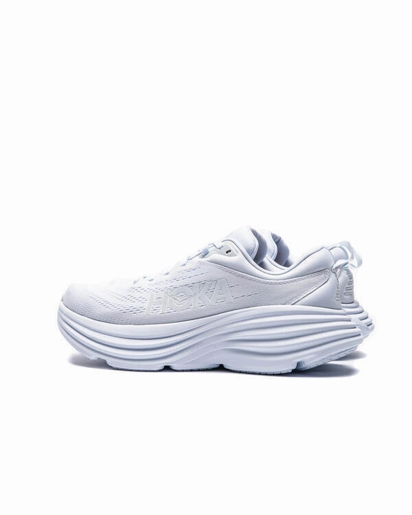 Hoka One One Bondi 8 1127952-WWH Sneakers Women's White Low Top Running Shoes