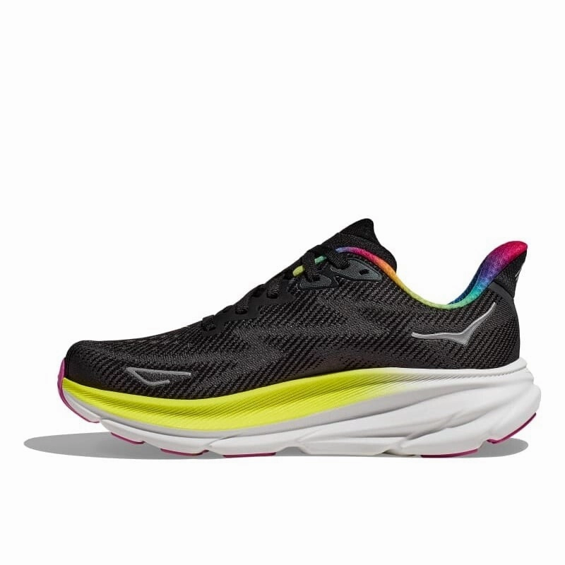 Hoka One One Clifton 9 1127895-BAAB Sneakers Mens 13 Black Running Shoes EEE4105