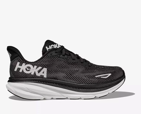 Hoka One One Clifton 9 1127895-BWHT Sneaker Men's Black White Running Shoes Mens Athletic Shoes clearance sale
