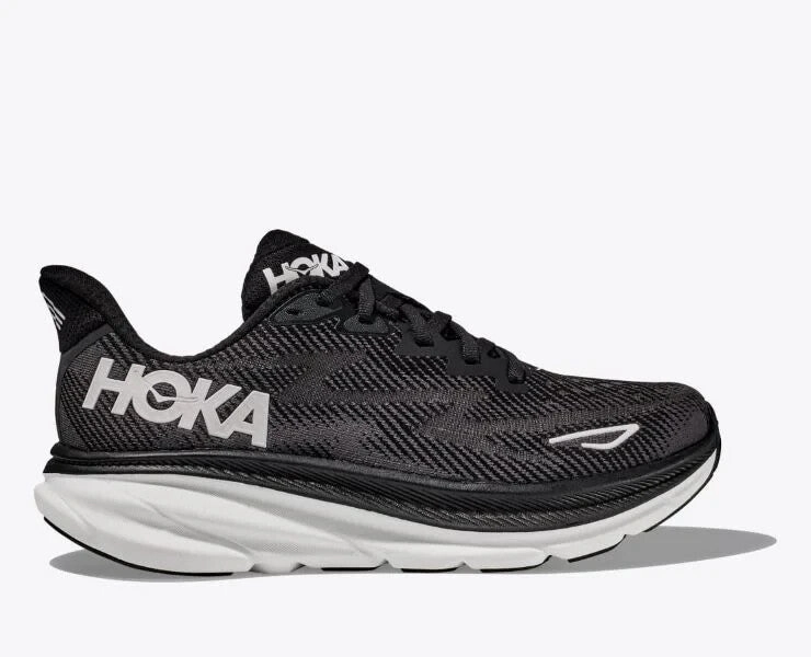 Hoka One One Clifton 9 1127896-BWHT Sneaker Women's Black White Running Shoes Athletic Shoes for Women discount