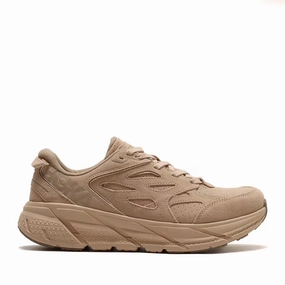 Hoka One One Clifton L 1122571-SSDD Men Shifting Sand Suede Running Shoes TF6612 (Beige,11) Mens Sneakers & Athletic Shoes outlet