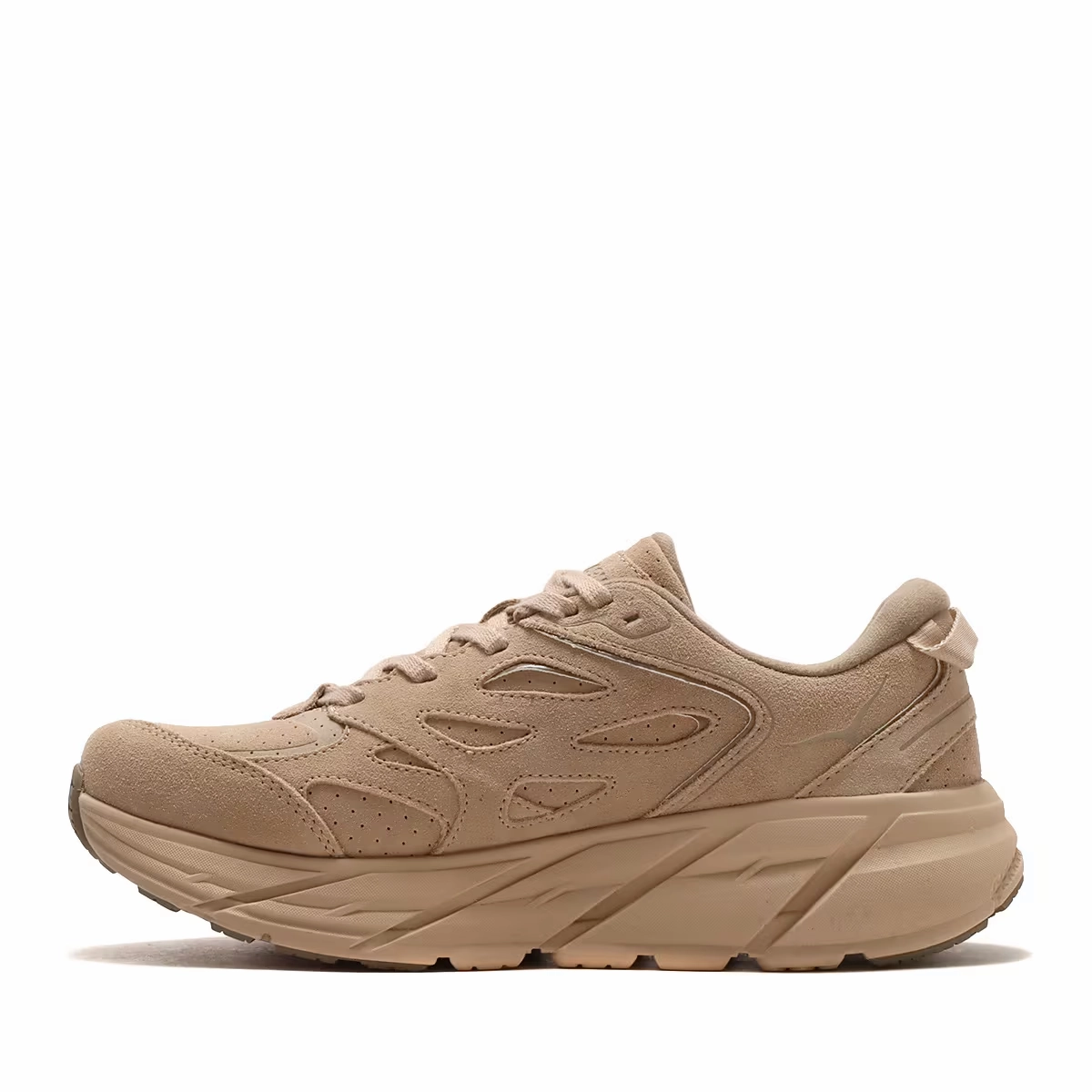 Hoka One One Clifton L 1122571-SSDD Men Shifting Sand Suede Running Shoes TF6612 (Beige,11)