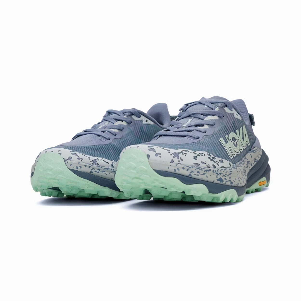 Hoka One One Speedgoat 6 1147811-MNLG Women's 8 Blue Trail Running Shoes ZPO3728