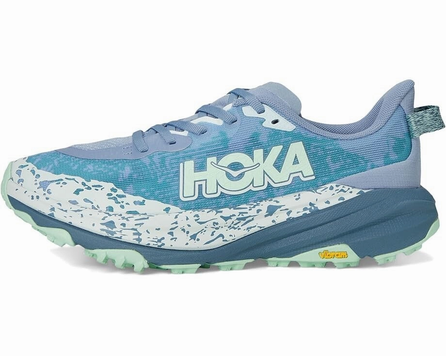 Hoka One One Speedgoat 6 1147811-MNLG Womens 8 Blue Trail Running Shoes ZPO3719